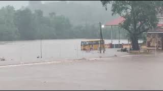 Anandan  Wadakkanchery uthraalikkav in flood [upl. by Einram421]