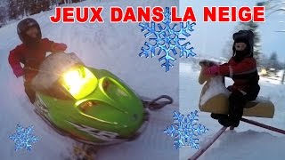 A 4 ans SEULE sur une MOTONEIGE amp JEUX FUN dans la neige ❄️  Studio Bubble Tea Laponie Vlog [upl. by Tak360]