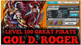 LEVEL 100 EXTREME GREAT PIRATE GOL D ROGER GAMEPLAY [upl. by Newcomer]