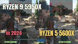 RYZEN 5950x vs 5600x in 2024 Gaming [upl. by Ennaesor]