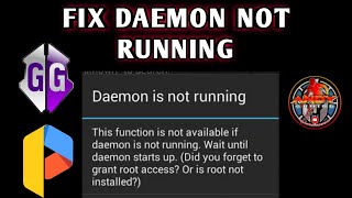 HOW TO FIX DAEMON IS NOT RUNNING IN GAMEGUARDIAN APP 2021 UPDATE [upl. by Ireg463]