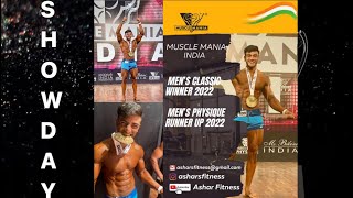 Musclemania 🇮🇳 2022 Winner 🏆  Men’s classic champion 🥇 SHOW DAY 📸 🔥 [upl. by Hnim]