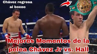 Chávez Jr vs Uriah Hall pelea completa mejores momentos [upl. by Soutor]