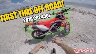 CRF 450L First Time Off Road  Didnt End Well [upl. by Julide]