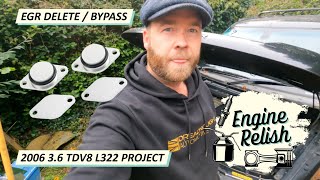 EGR DELETE  BYPASS  L322 36 TDV8 Range Rover [upl. by Otecina654]