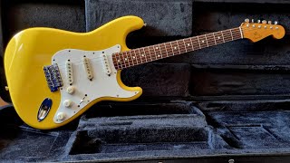 Fender Stratocaster St62 quotRebel Yellowquot made in Japan 2004 [upl. by Fisoi]