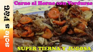 Carne al Horno con Verduras SUPER TIERNO [upl. by Ettena]