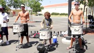 2010 Blue Devils drumline  12yr old Brandon center snare [upl. by Raddy]