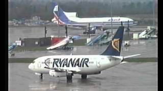 Manchester Airport plane spotting clip 2 1998 [upl. by Natty]