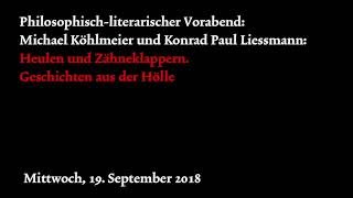 22 Philosophicum Lech  Philosophischliterarischer Vorabend [upl. by Barrington]