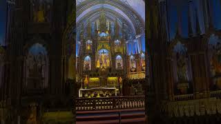 INSIDE THE NOTREDAME BASILICA OF MONTREAL QURBEC CANADA [upl. by Montagu]