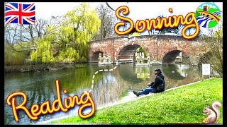 READING to SONNING England  Thames River Walk 2021  A Travellers Memoir [upl. by Elayor]