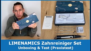 LIMENAMICS Zahnreiniger Set  Unboxing Review und Test Praxistest [upl. by Rintoul]