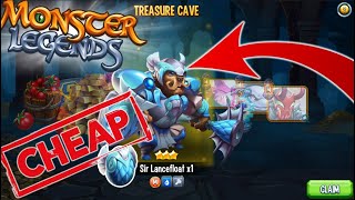 How To GET Rank 3 Mythic For ONLY 15 GEMS  Treasure Cave  Monster Legends 2024 [upl. by Nerfe]