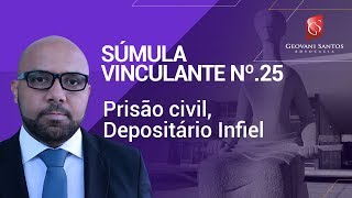 Prisão civil Depositário Infiel Súmula Vinculante nº25 [upl. by Heinrick]