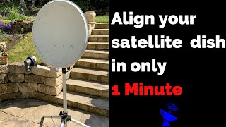 Align your satellite dish in 1 minute  With the free application quotsatellite finderquot [upl. by Ier568]