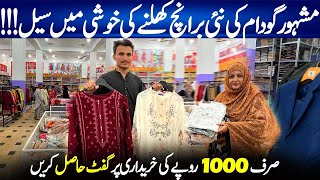 Karachi wholesale cloth marketWN Fashion New Branch Opening Mega Sale  Leftover GodamChef Uzma [upl. by Sheline]