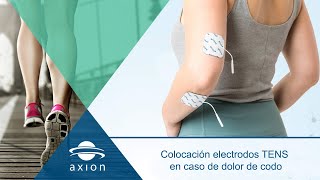 Colocación electrodos TENS para dolor de codo  Electroestimulación TENS con electroestimulador TENS [upl. by Geri]