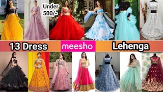 Huge Meesho Party wear Lehenga haul under 500 ✨💝 wedding Lehenga 💖 Honest review  Lehenga [upl. by Adrianne]