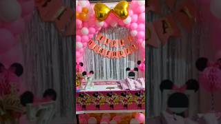 1st happy birthday decoration ytshorts shorts trending cutebaby song cute happybirthday [upl. by Atsugua]