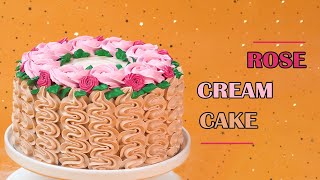 Rose Cream Cake Decorating Ideas  Perfect Cake Recipes  Top Yummy Japan [upl. by Niawat]