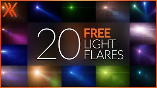 20 free light flare presets for HitFilm [upl. by Ecertak]