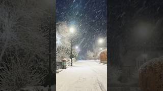 christmas scene as snow falls over braemar in the cairngorms Scotland December 2024 shorts [upl. by Adnolay]