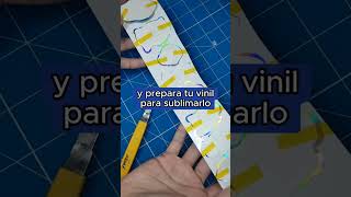 Crea sticker con vinil adhesivo sublimable sublimacion sticker stickers [upl. by Asirac]