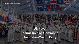 US Navy Recruit Training Command Graduation Ceremony on Thursday October 3 2024 [upl. by Otrebliw]