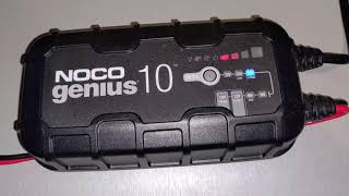 Review of NOCO genius 10 charger charging 12 volt lithium battery in RV [upl. by Cerveny]