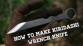 Knife Making  Kiridashi Knife From Wrench [upl. by Granthem]