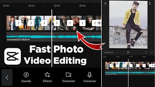 How To Make Fast Photo Video Using CapCut  Fast Photo Video Editing In CapCut  Capcut Video Edit [upl. by Meean]