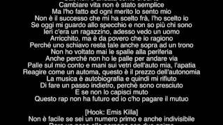 Emis Killa  Non è Facile LYRICSTESTO TERZA STAGIONE [upl. by Rj]