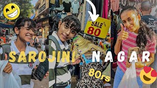 SAROJINI NAGAR MARKET HAUL 😍 SAB KUCH ITNA SASTA 😱 [upl. by Anenahs]