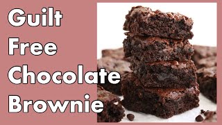 Guilt free chocolates brownie  No sugar No flour Healthy chocolate brownie recipe  चॉकलेट ब्राउनी [upl. by Atinnor412]