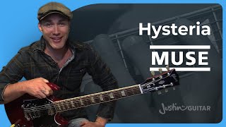 How to play Hysteria by Muse on guitar [upl. by Bopp]