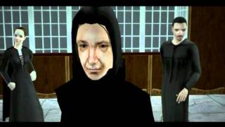 Harry Potter and the Deathly Hallows Part 2  Snape vs McGonagall Sims 2 [upl. by Aromat]