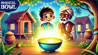 The Magical Bowl  चमत्कारी कटोरे  Avoiding Greed and Helping Others  Hindi Moral Story for kids [upl. by Dorolisa791]