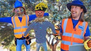 Handyman Hal builds Scarecrows  How to build a Scarecrow [upl. by Selene]