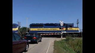 2009 Low Res Throwback  Two Trains at Highway L with Defect Detector [upl. by Accisej234]