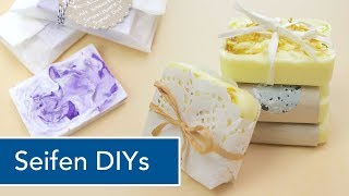 DIY SEIFE selber gießen und verpacken  perfektes Geschenk  VERLOSUNG [upl. by Nodroj]