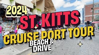 St Kitts Cruise Port 2024 and Famous Reggae Beach 🏝️ [upl. by Odo]