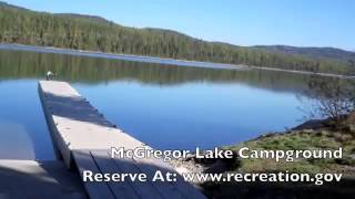 McGregor Lake Campground  Kootenai National Forest in Montana [upl. by Aratahc982]