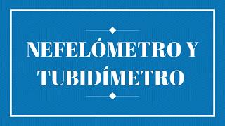 Nefelómetro y Turbidímetro [upl. by Eneleuqcaj]