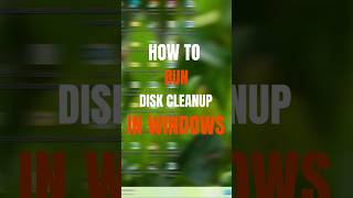 Disk Cleanup in Windows  Cleanmgr In Windows shorts diskcleanup windows shortsfeed [upl. by Llerrom]