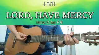 Lord Have Mercy  Guitar Chords [upl. by Alleinnad]