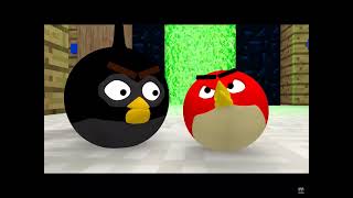 Baldi basics vs angry birds vs knuckles official badly Minecraft animation [upl. by Ardnohsal90]