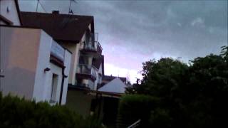 Unwetter KarlsruheGrötzingen am 20 Juni 2013 [upl. by Ydnem]