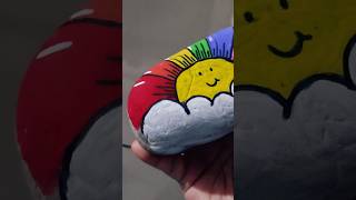 stone painting ideas easy scribble stones art shorts [upl. by Haonam11]