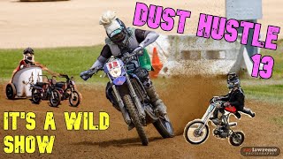 DUST HUSTLE 13  ENDURO BIKE ON A FLAT TRACK [upl. by Haret]